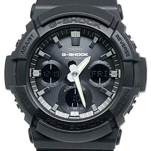 G-SHOCK CASIO Watch GAW-100B-1A Radio Solar Tough Multi-Band 6 Double LED Lig...